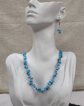 1  σετ  κολιε σκουλαρικια χαντρες μπλε (1)